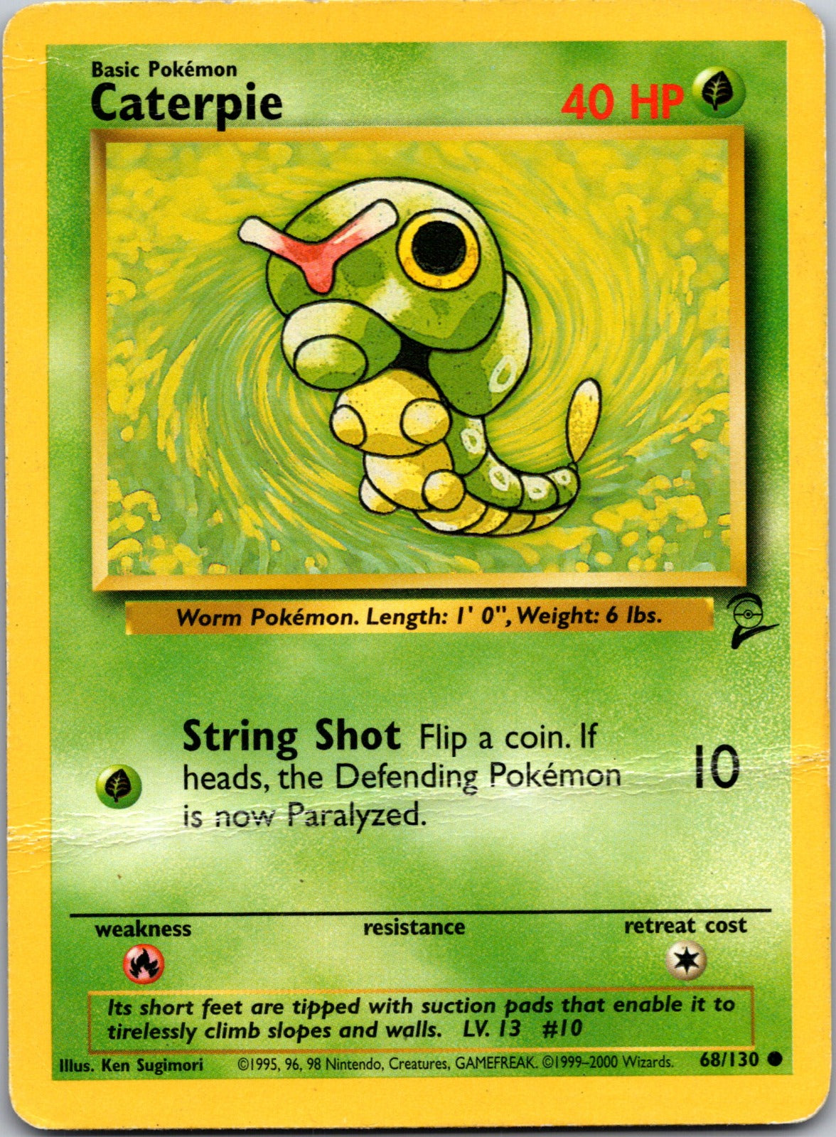 2000 Base Set 2 068/130 Caterpie LP