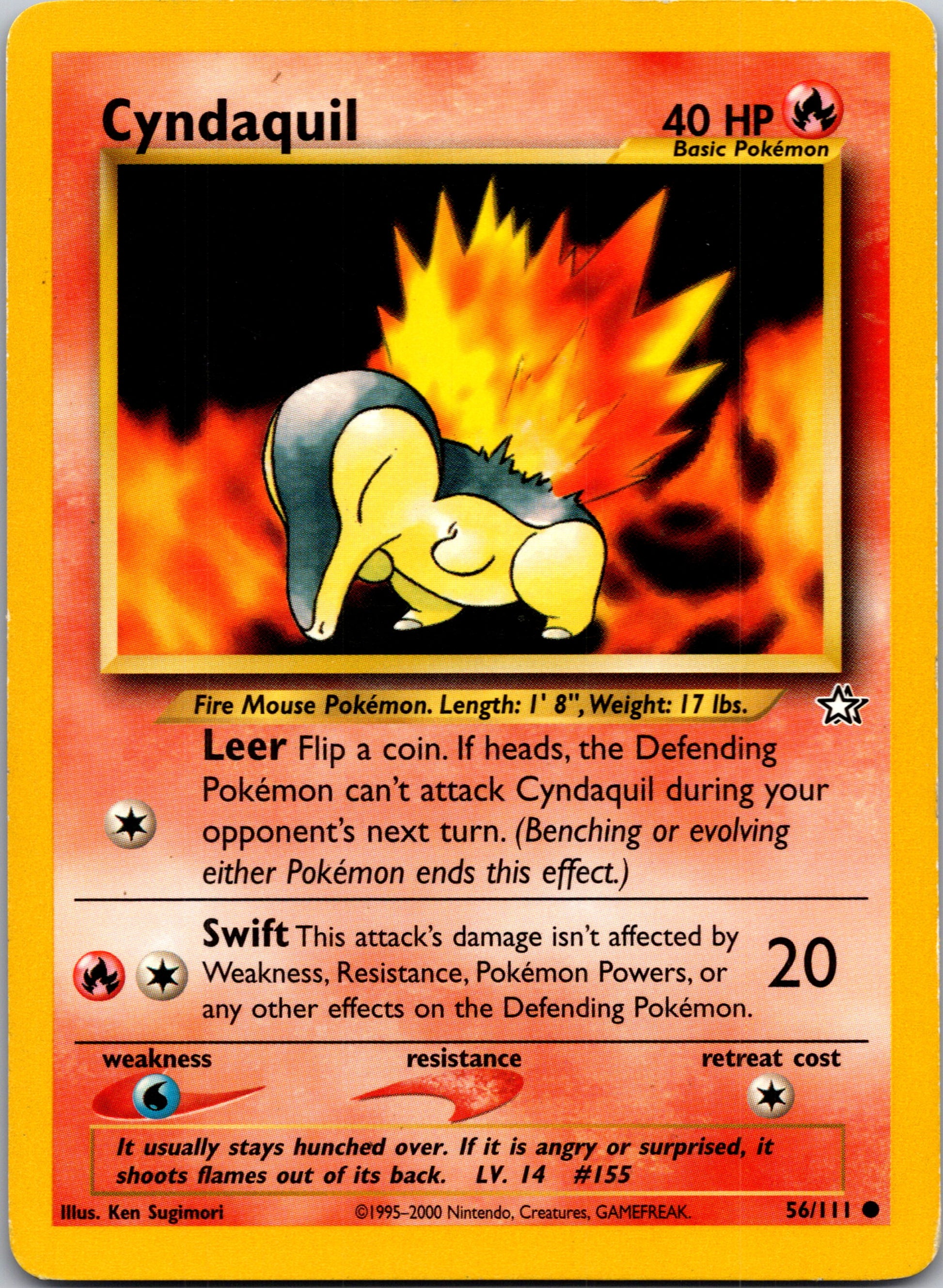 2000 Neo Genesis 056/111 Cyndaquil (56) Common A260
