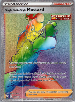 2021 Battle Styles 177/163 Single Strike Style Mustard F180