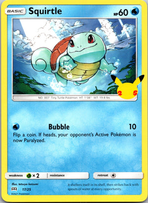 2021 McDonald's 25th Anniversary Promo 017/025 Squirtle - 17/25 LP