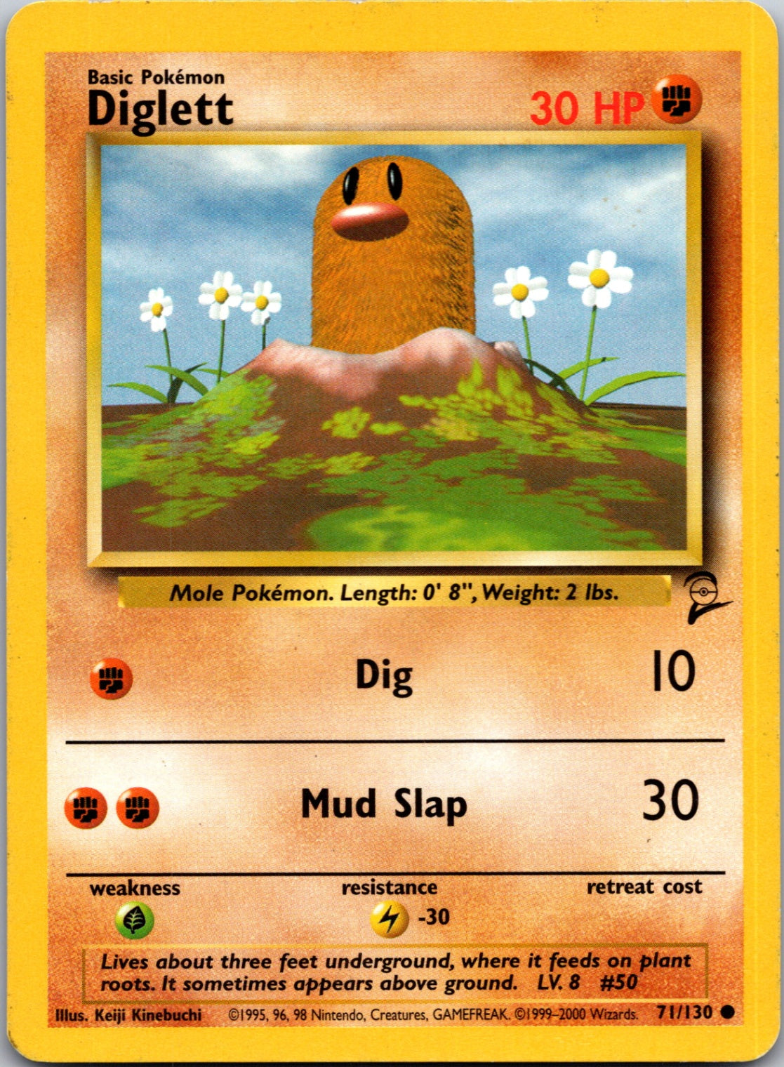 2000 Base Set 2 071/130 Diglett Common M336