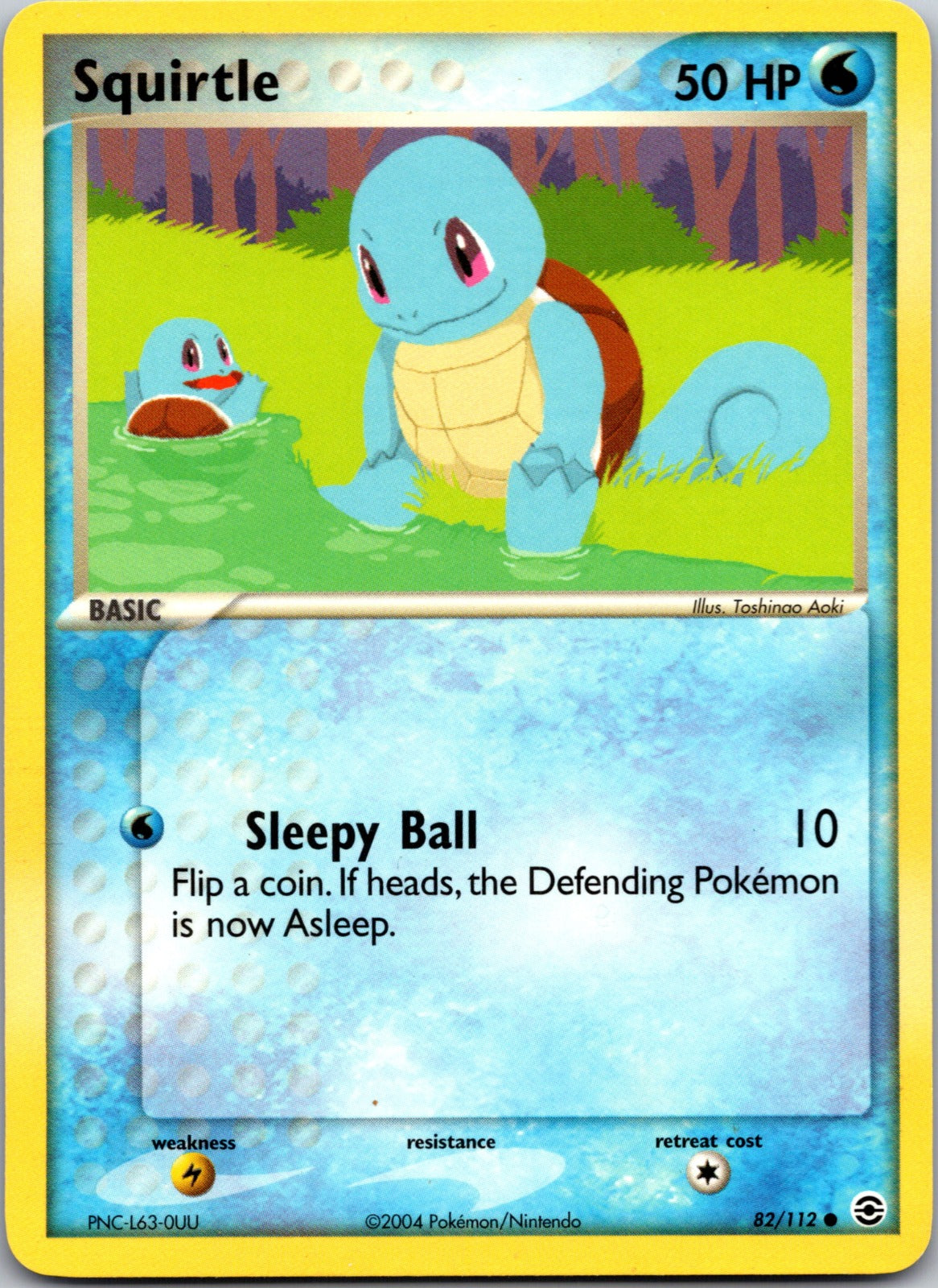 2004 FireRed and LeafGreen 82/112 Squirtle LP