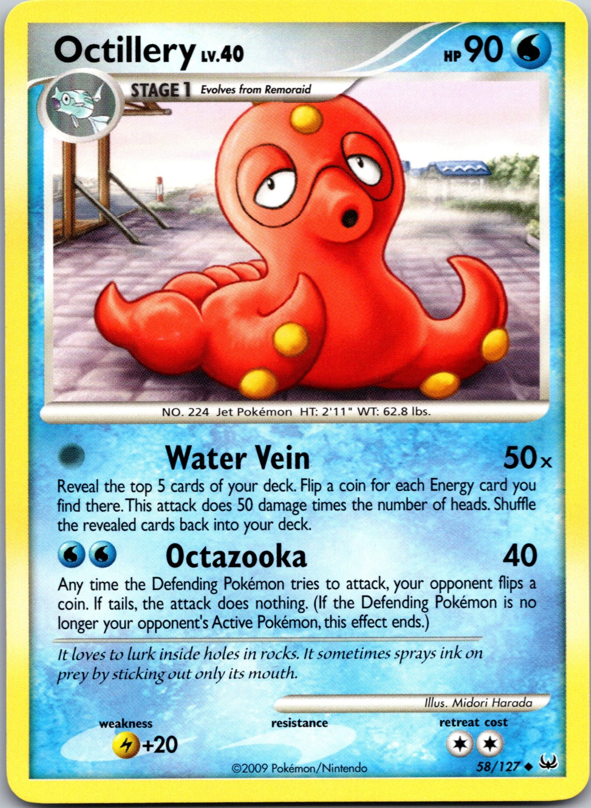 2009 Platinum 58/127 Octillery LP A117