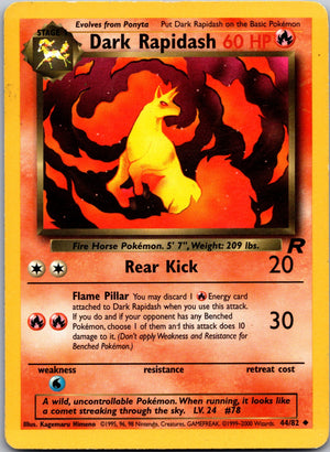 2000 Team Rocket 44/82 Dark Rapidash LP