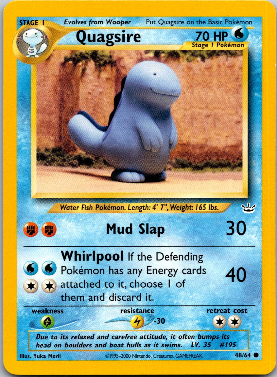 2001 Neo Revelation 48/64 Quagsire Common L62
