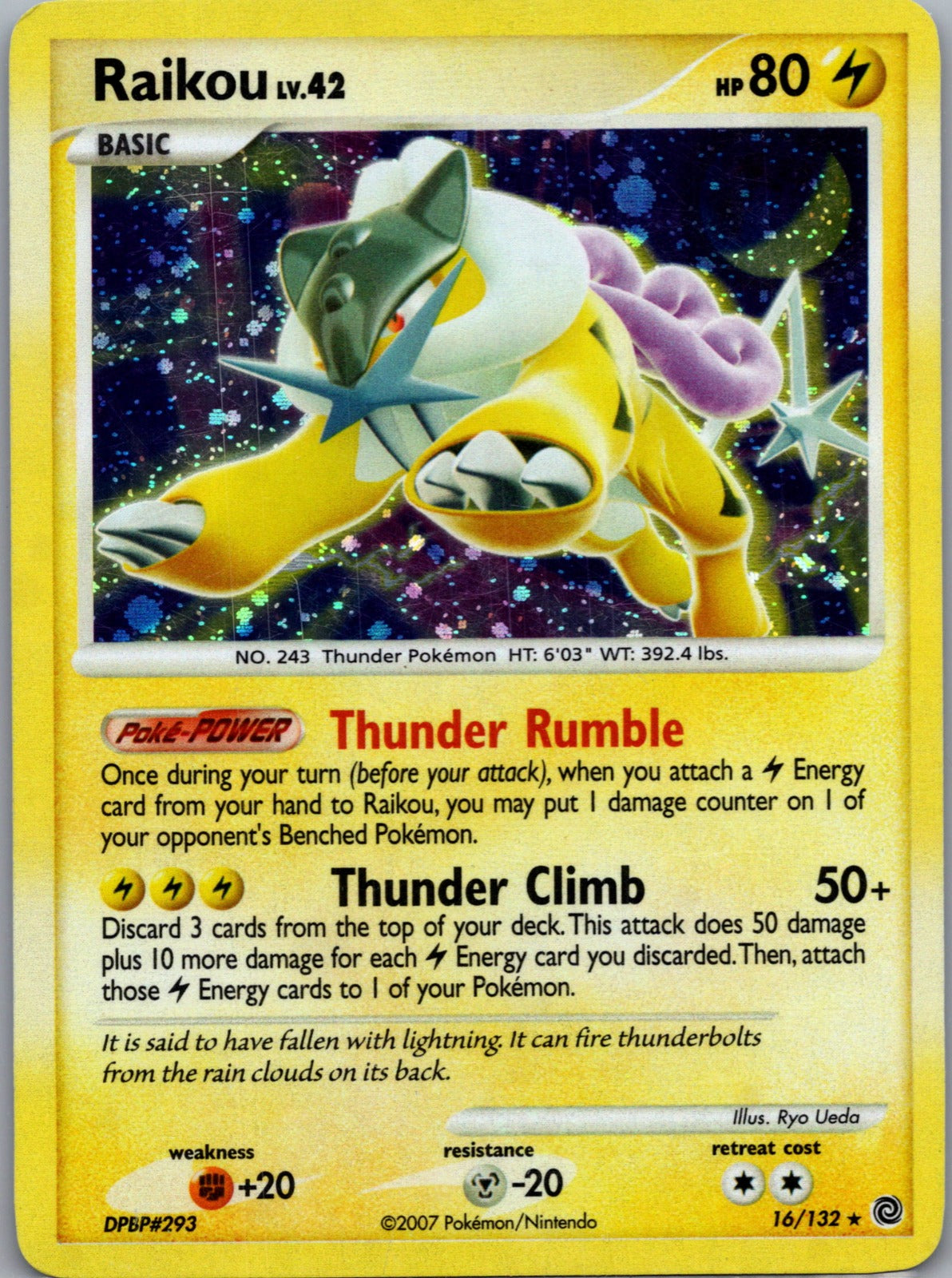 2007 Secret Wonders 16/132 Raikou LP