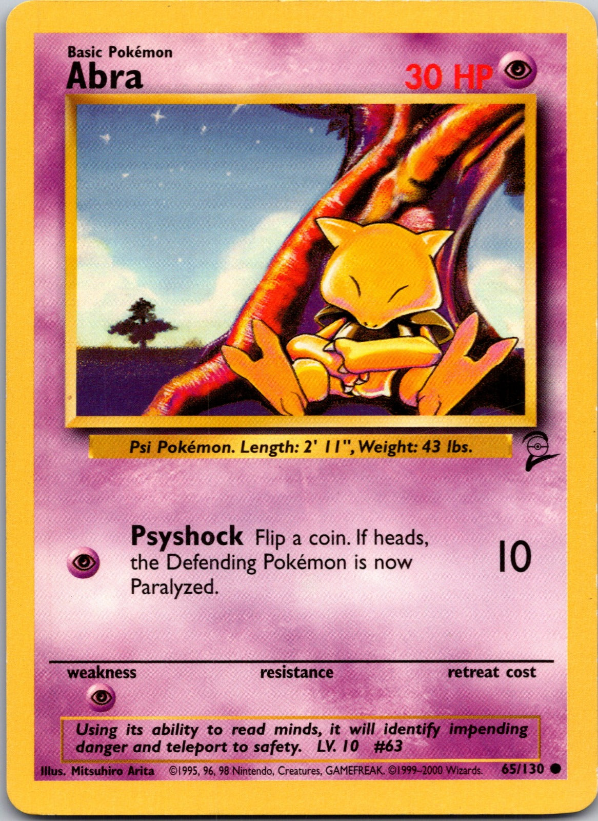2000 Base Set 2 065/130 Abra LP