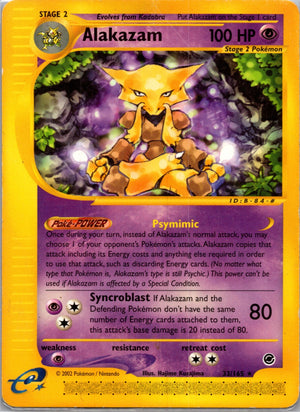 2002 Expedition 033/165 Alakazam (33) Rare F112