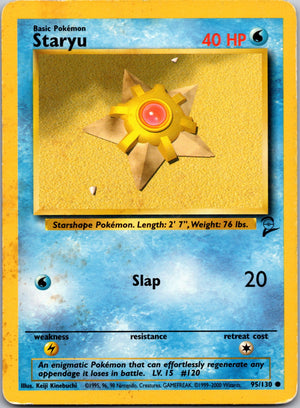 1999 Base Set (Shadowless) 065/102 Staryu LP