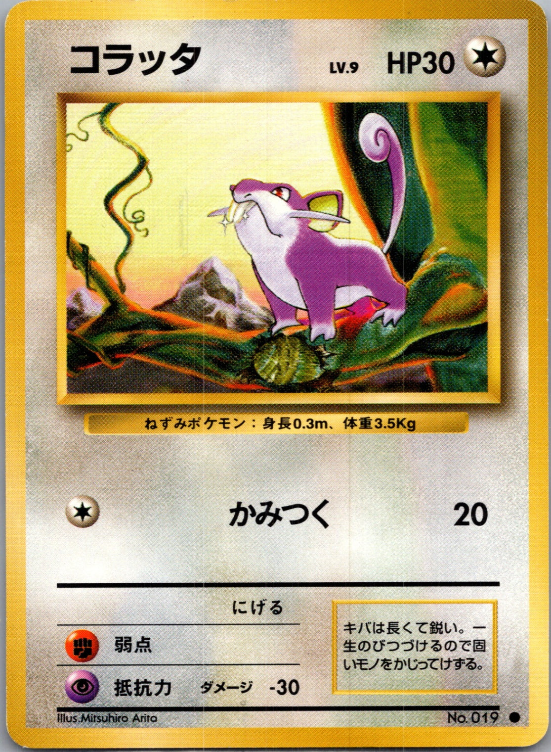 1996 Expansion Pack  Rattata Common  (JP) G5