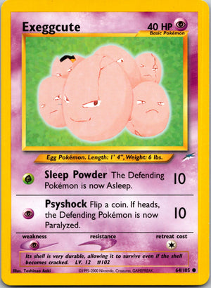 2002 Neo Destiny 064/105 Exeggcute Common L211