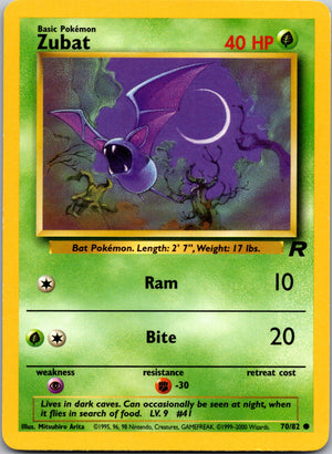 2000 Team Rocket 70/83 Zubat Common C266