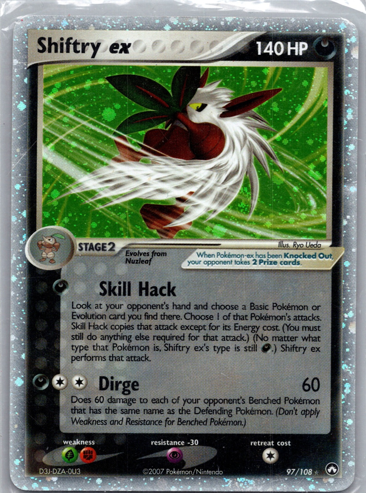 2007 Power Keepers 97/108 Shiftry ex LP