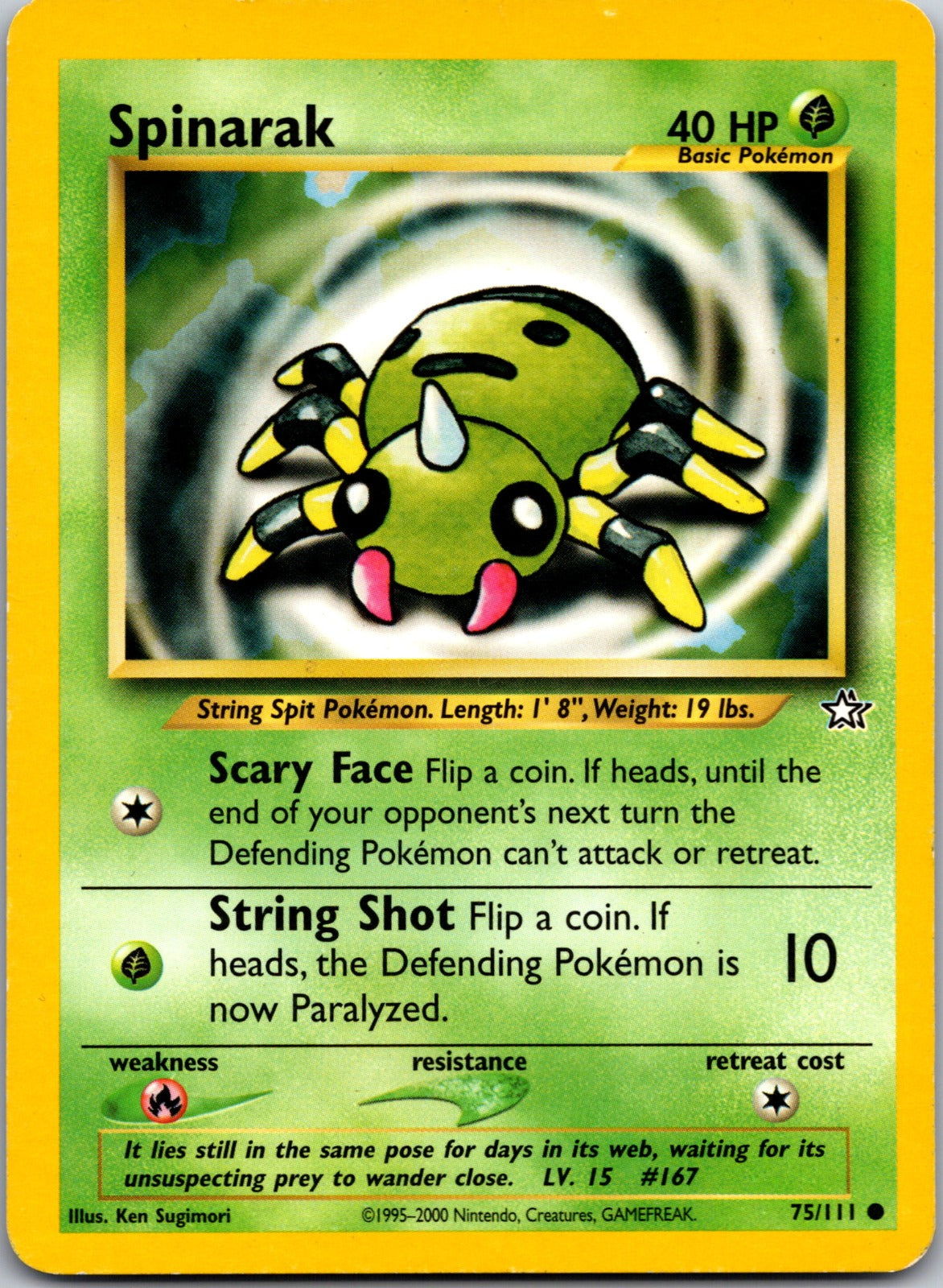 2000 Neo Genesis 075/111 Spinarak LP