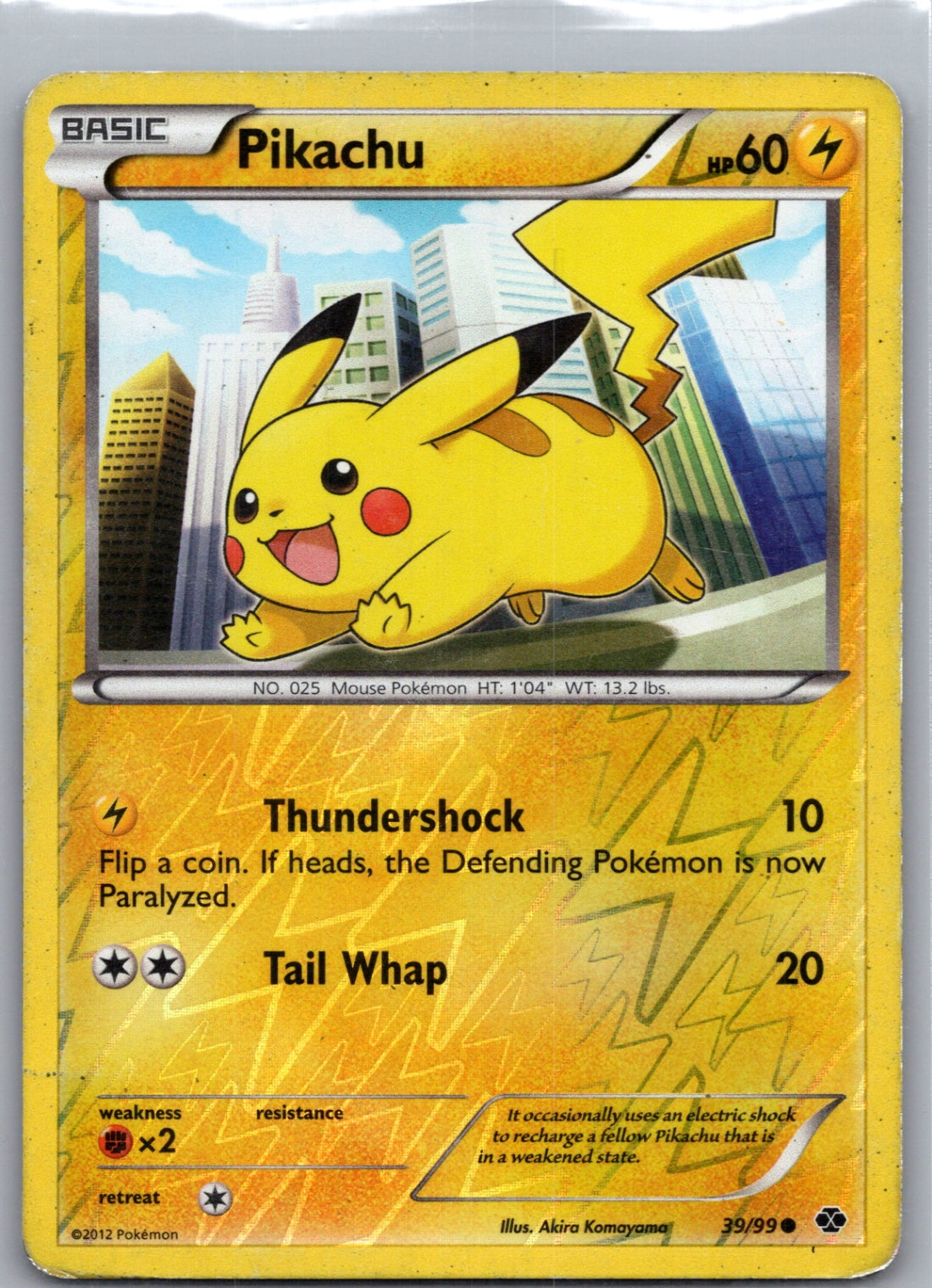 2012 Next Destinies 39/99 Pikachu Reverse Holo F97
