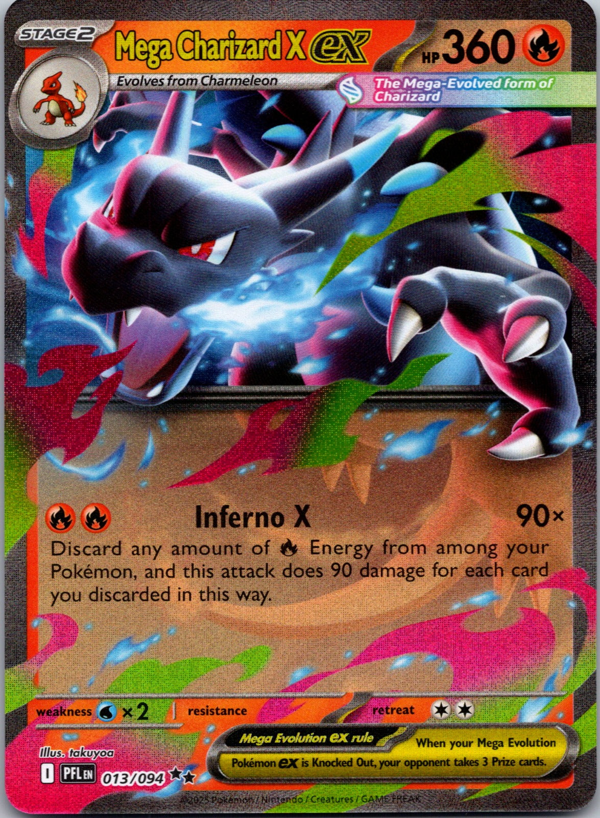 2025 Mega Charizard X ex ME: Mega Evolution Promo 029 NM
