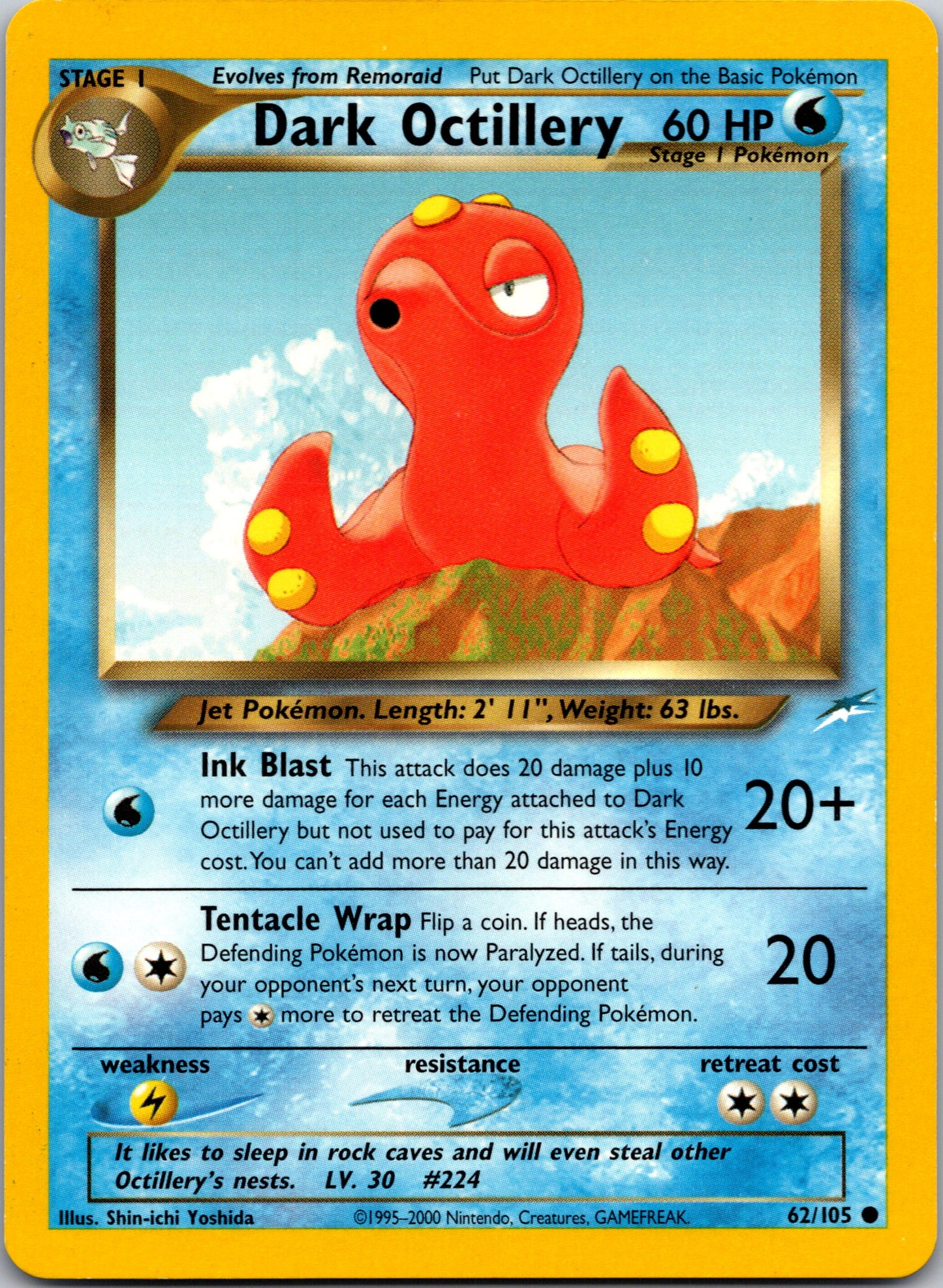 2002 Neo Destiny 062/105 Dark Octillery Common A235