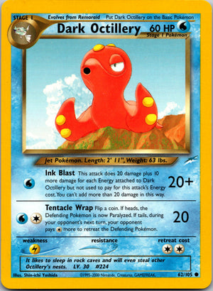 2002 Neo Destiny 062/105 Dark Octillery Common A235