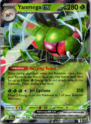2025 SV10: Destined Rivals 003/182 Yanmega ex NM