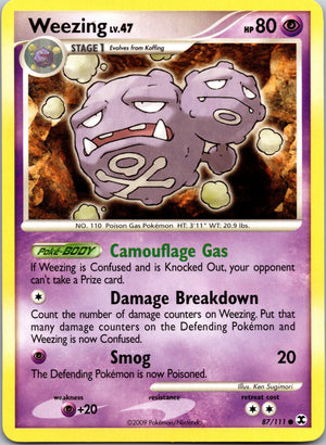 2009 Rising Rivals 87/111 Weezing LP