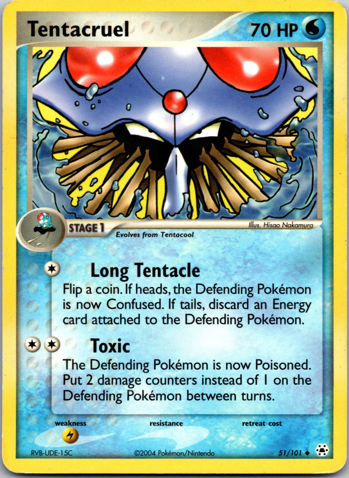2004 Hidden Legends 51/101 Tentacruel LP