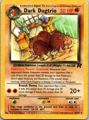 2000 Team Rocket 23/82 Dark Dugtrio (23) LP