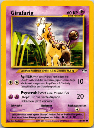 2000 Neo Genesis 058/111 Girafarig LP