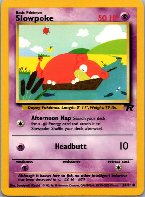 Team Rocket 67/82 Slowpoke Common NM