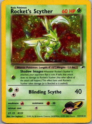 2000 Gym Heroes 013/132 Rocket's Scyther Holo Rare G217