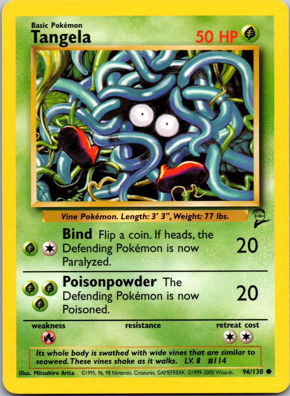 2000 Base Set 2 096/130 Tangela LP
