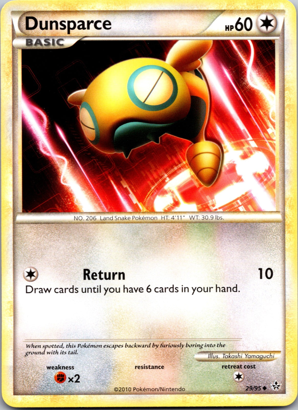 2010 Unleashed 29/95 Dunsparce LP A62