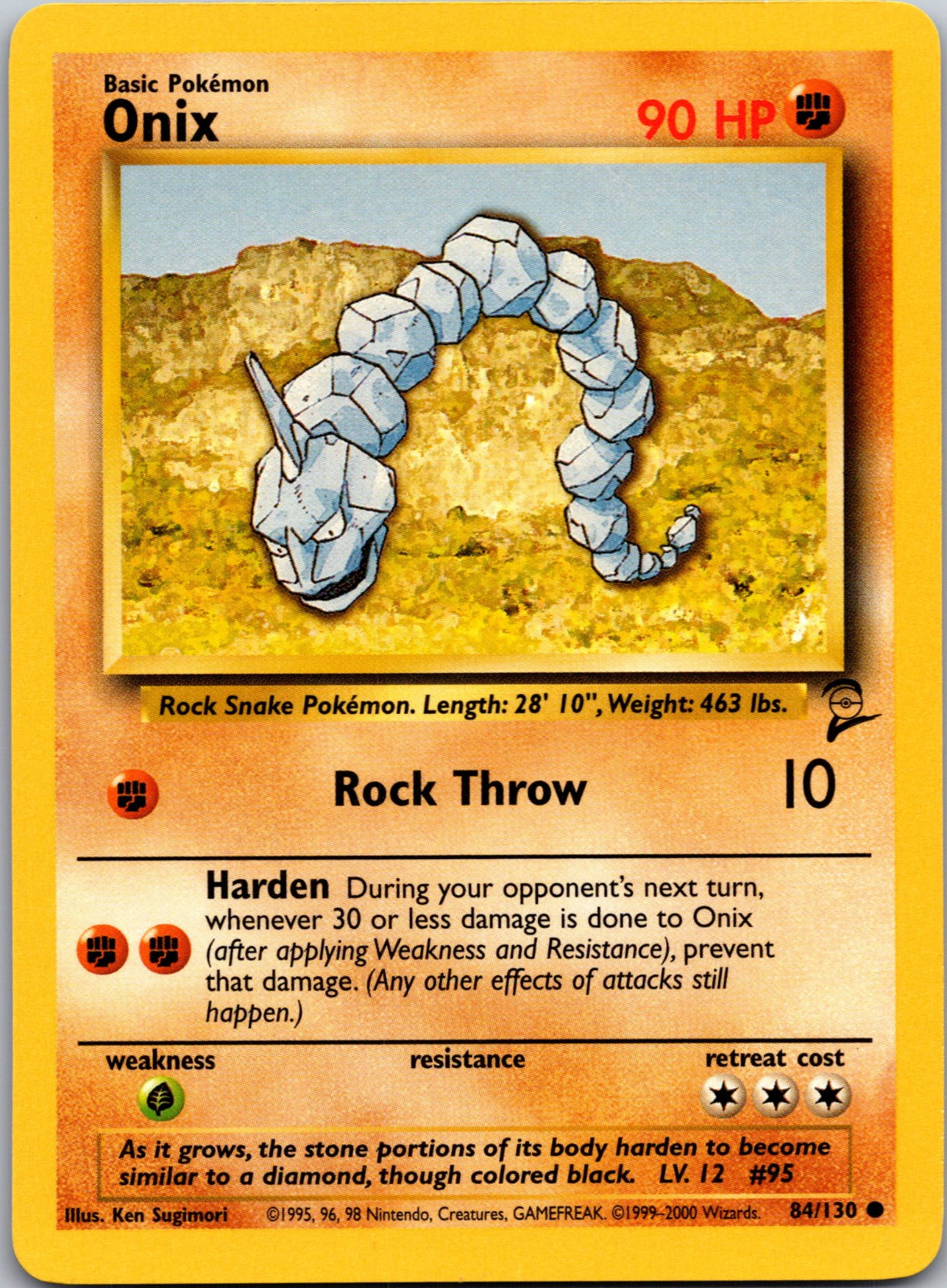 2000 Base Set 2 084/130 Onix LP