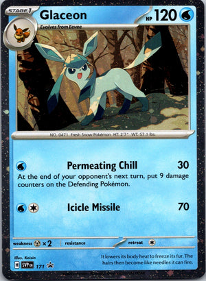 2023 SV: Scarlet & Violet Promo Cards 171 Glaceon - (Cosmos Holo) NM