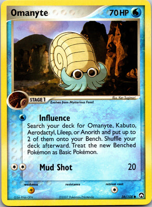 2007 Power Keepers 56/108 Omanyte LP
