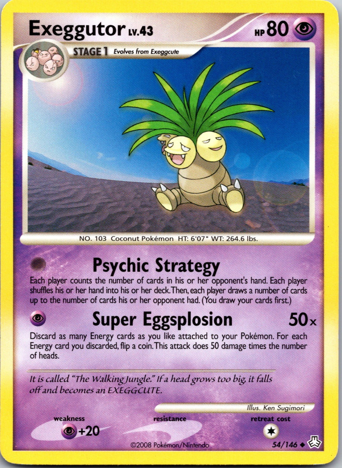 2008 Legends Awakened 54/146 Exeggutor LP A335