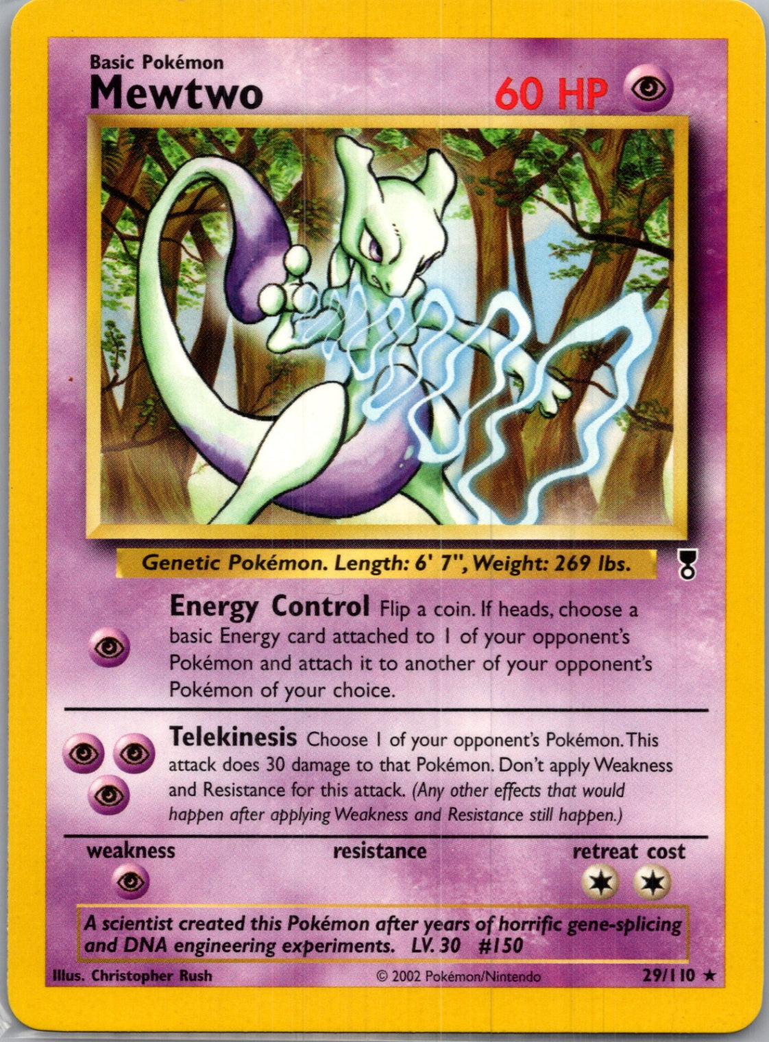 2002 Legendary Collection 029/110 Mewtwo Rare G180