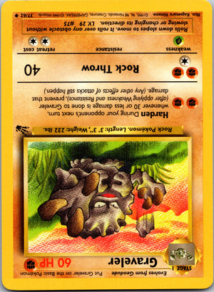 2000 Fossil 37/62 Graveler Uncommon A304