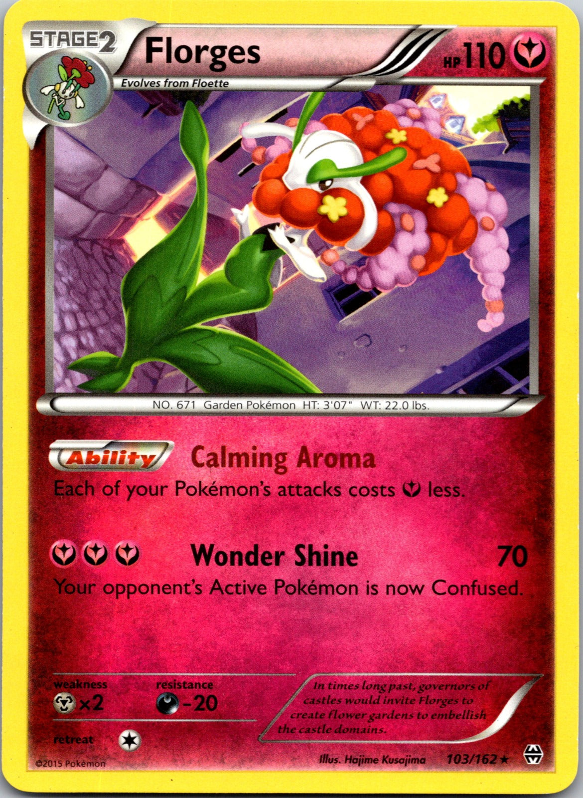 2016 League and Championship Cards 103/162 Florges - (Pokemon League) LP