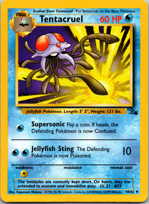 1999 Fossil 44/62 Tentacruel Uncommon B34