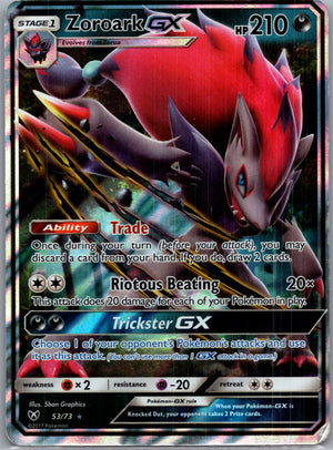 2017 Shining Legends 53/73 Zoroark GX Ultra Rare F36