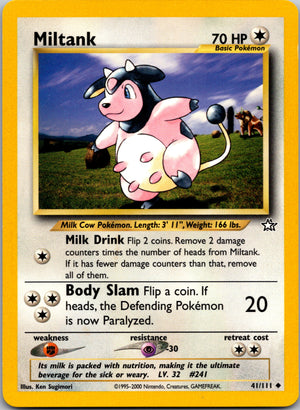 2000 Neo Genesis 041/111 Miltank Uncommon A105