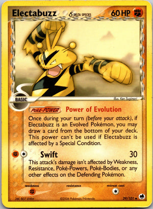 2006 Dragon Frontiers 29/101 Electabuzz (Delta Species) LP