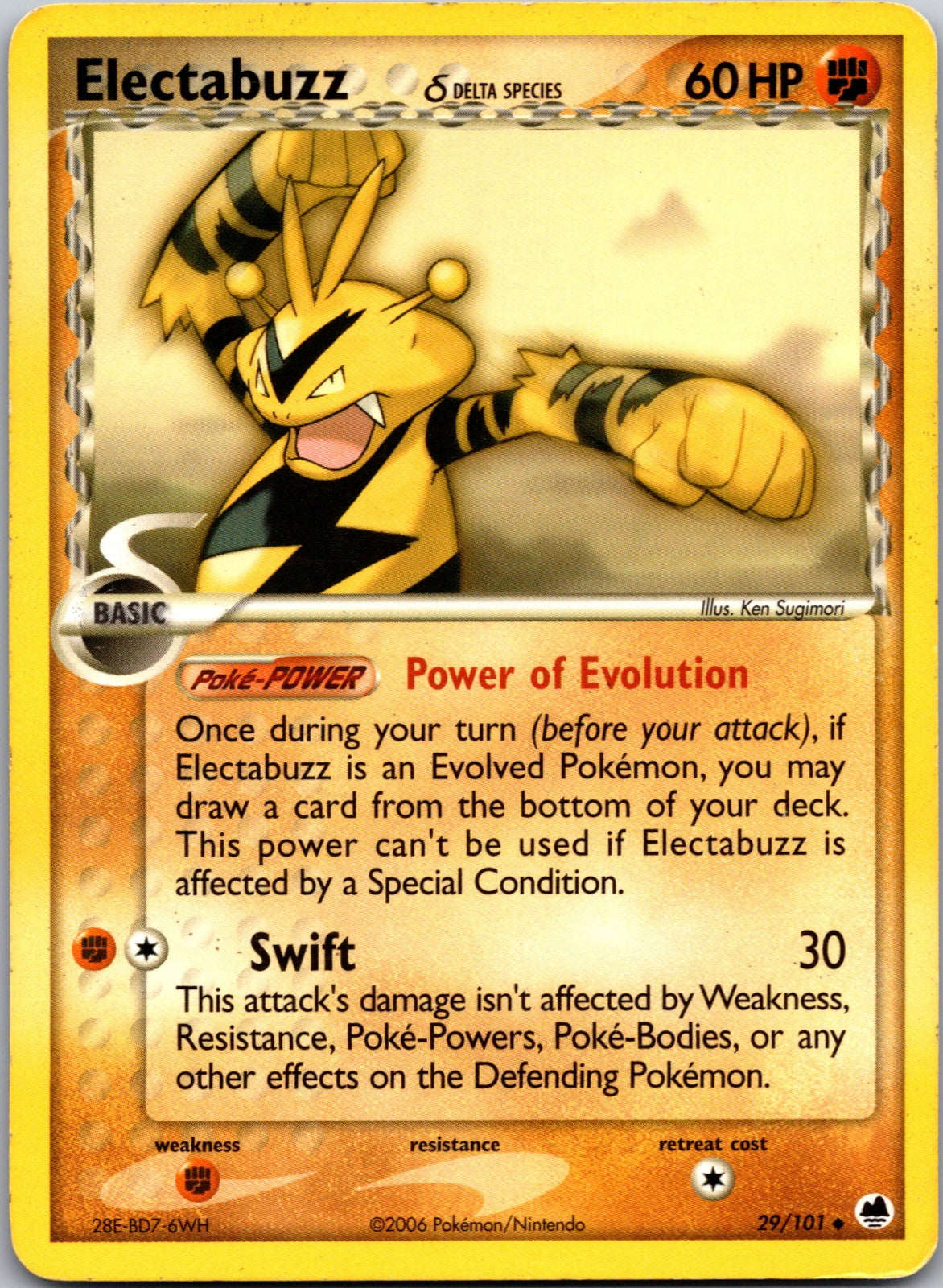 2006 Dragon Frontiers 29/101 Electabuzz (Delta Species) LP Z249