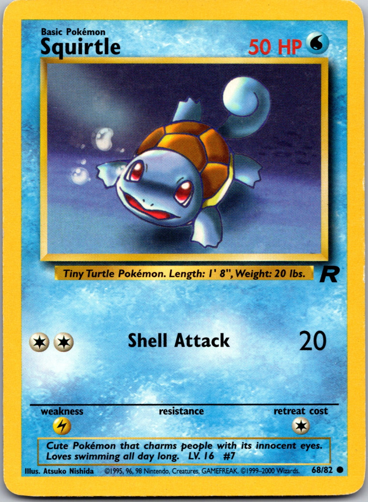 2000 Team Rocket 68/82 Squirtle LP