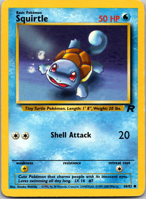 2000 Team Rocket 68/82 Squirtle LP