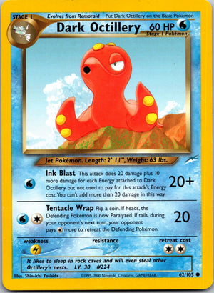 2002 Neo Destiny 062/105 Dark Octillery Common M320