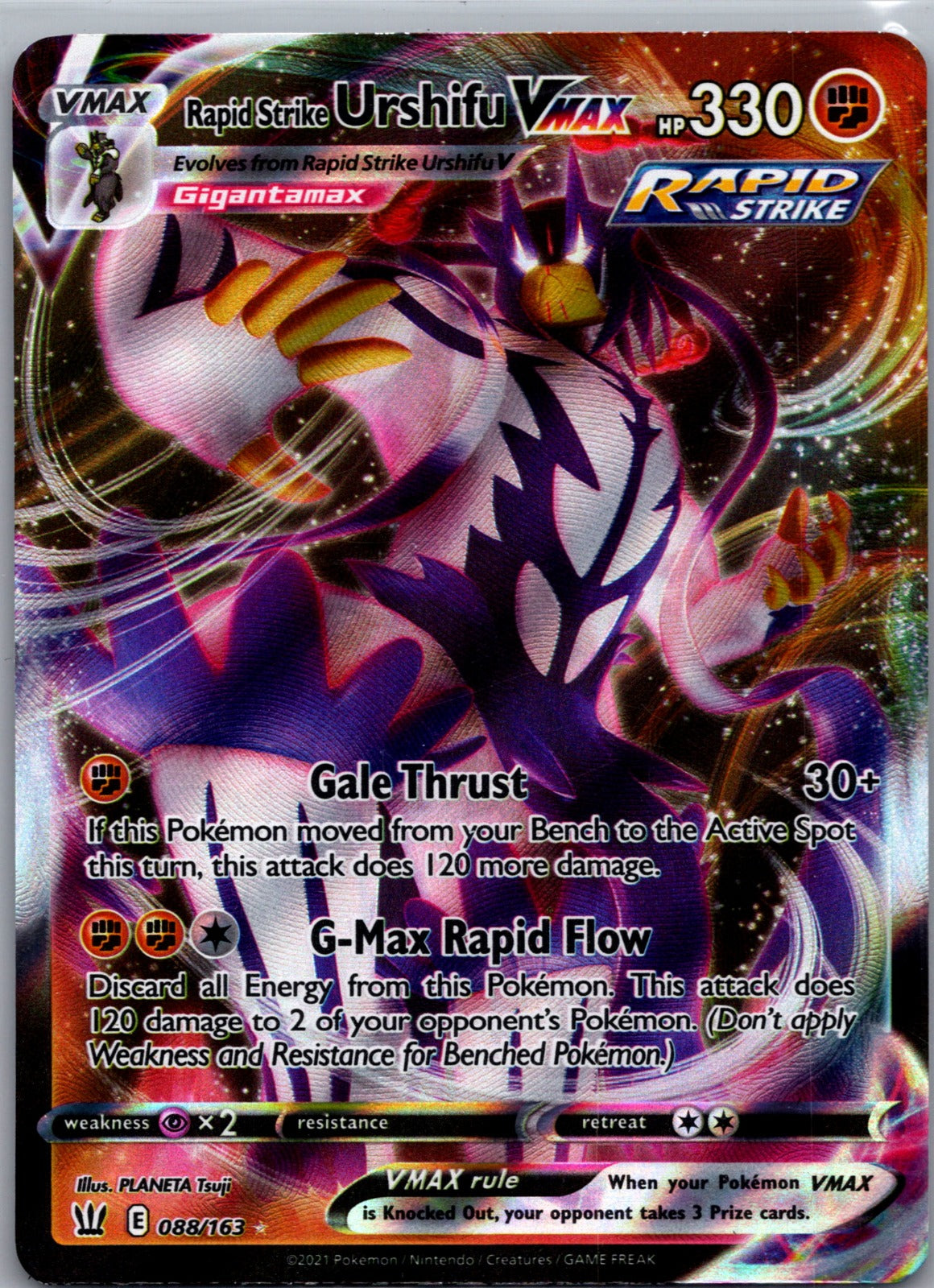 2021 SWSH05: Battle Styles 088/163 Rapid Strike Urshifu V NM G272