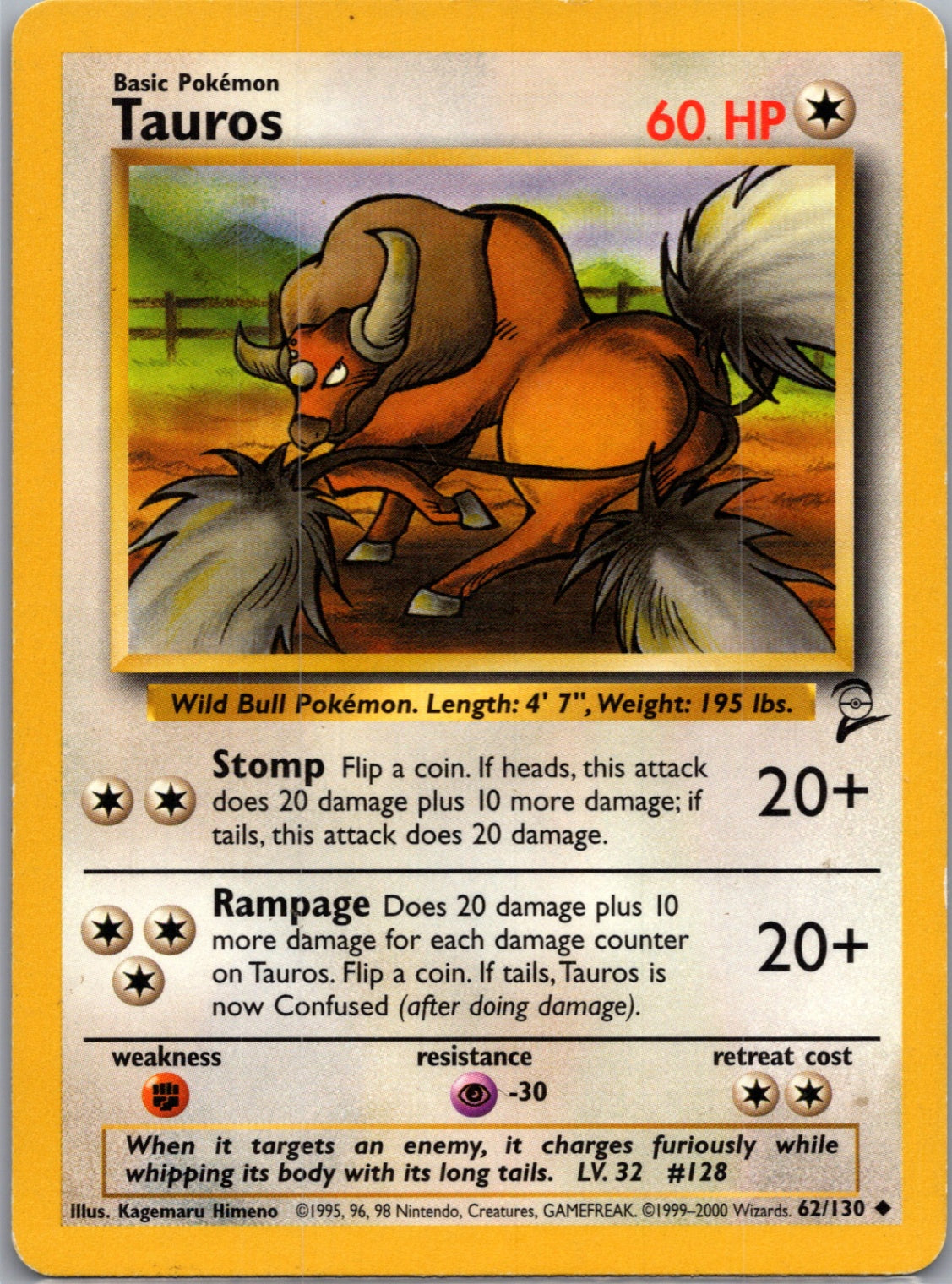 Jungle 47/64 Tauros Uncommon NM
