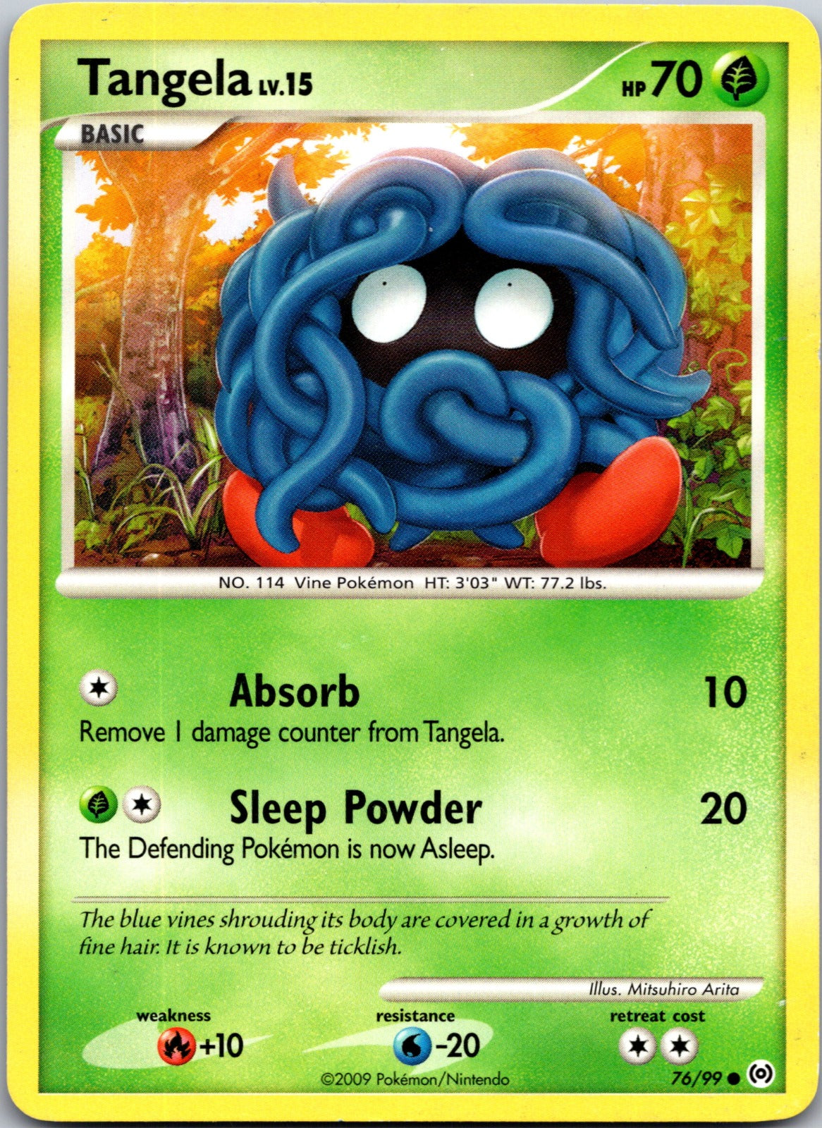 2009 Arceus 76/99 Tangela (76) LP