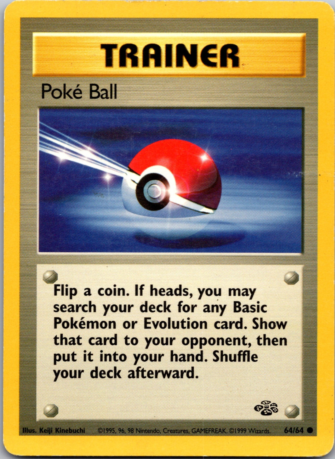 1999 Jungle 64/64 Poke Ball Common C297